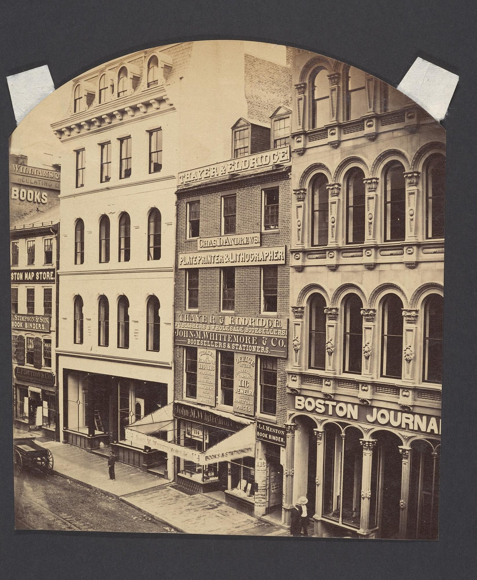 Washington Street, Boston, c. 1860. James Wallace Black.. Street photograph.