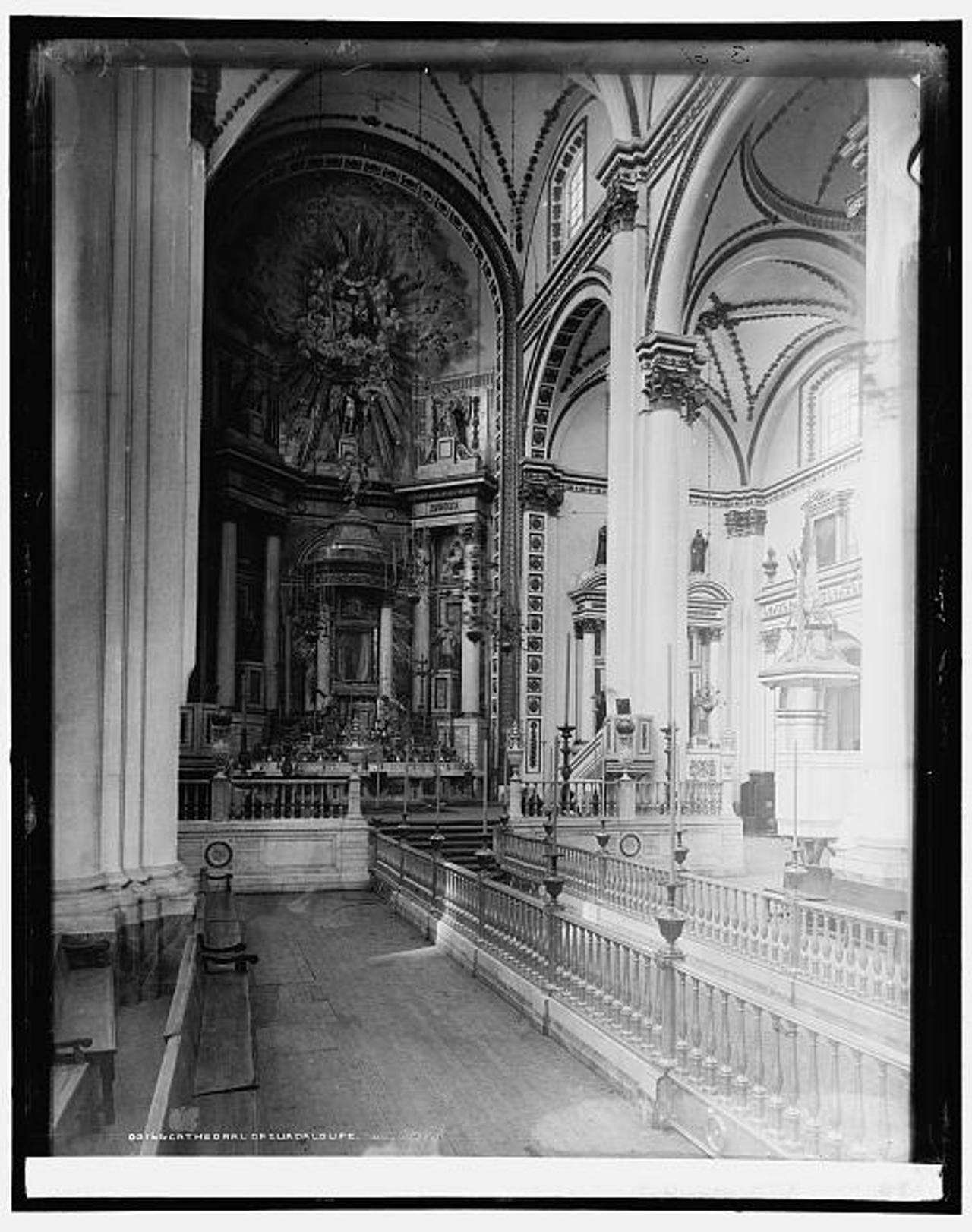 Metropolitan Cathedral, Mexico City, c. 1904. Detroit Publishing Company.. Street photograph.